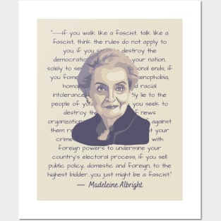 Madeleine Albright Portrait and Quote Posters and Art